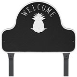 Pineapple Welcome Arch Address Sign Plaque with Lawn Stakes
