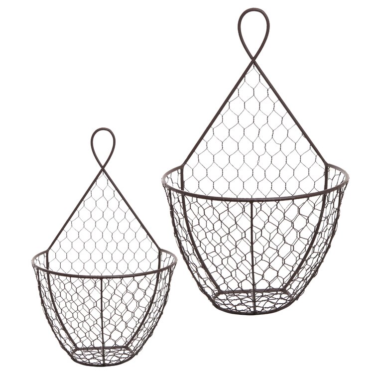 Wire Hanging Baskets, Wall Mount