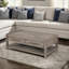 Table basse 50 po, aucun assemblage requis, finition chêne blanc