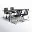 Marga 32'' Rectangular 4 - Person Outdoor Dining Set with Cushions