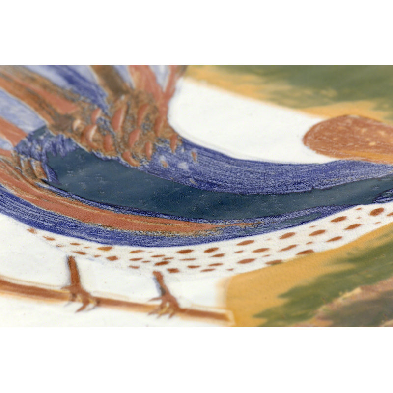 Angela Harris Dunmore 8x8 Polished Hand Painted Look Ceramic Tile