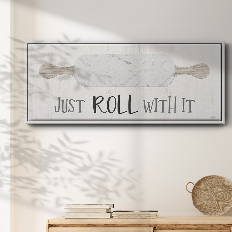 Roll With It- Framed Canvas, 20" H x 50" W