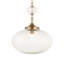 Luminaire suspendu en verre 1 lumière Uttermost Bellaire