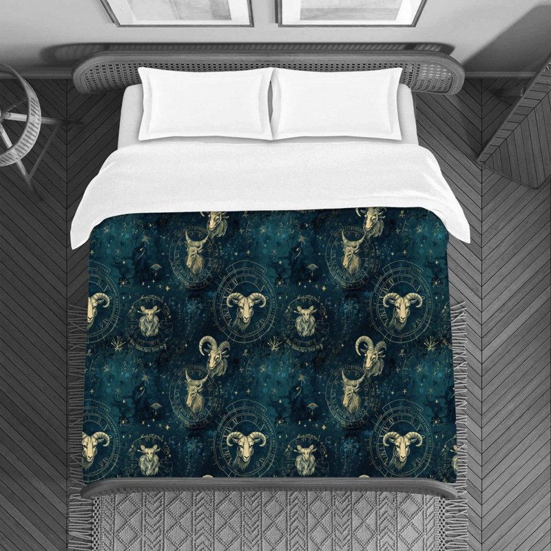 Housse de couette bleue Zodiac Awesome, Housse de couette pour très grand lit