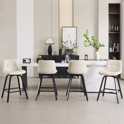 Tabouret de comptoir pivotant 26 po