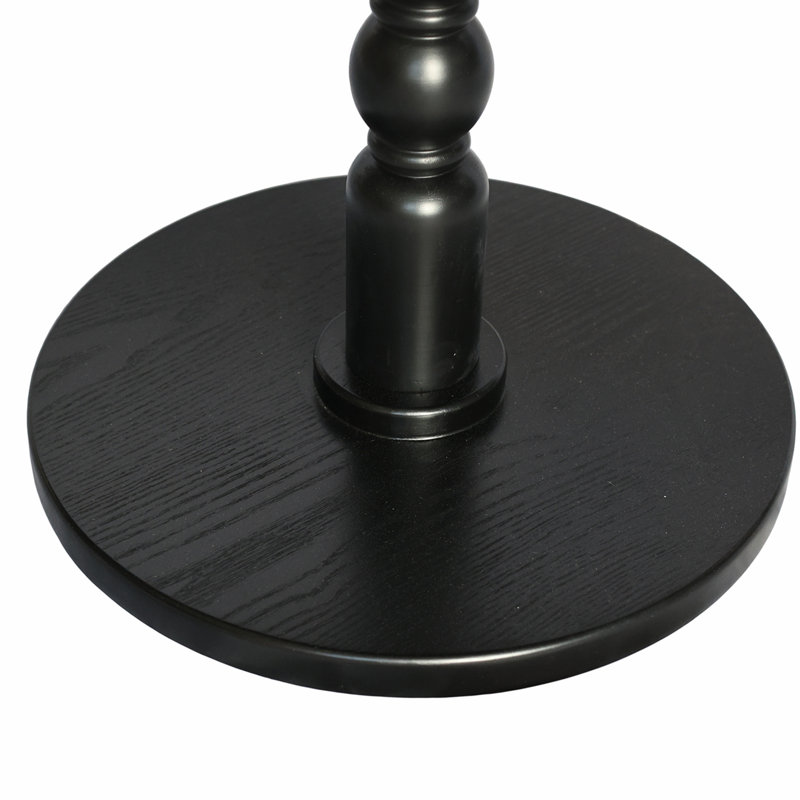 Table d'appoint ronde, Noir antique