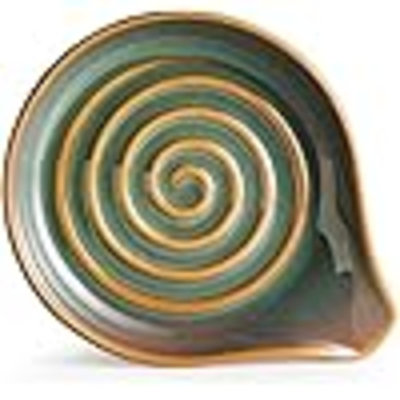 Repose-cuillère en céramique pour comptoir et cuisinière, grand porte-cuillère pour ustensiles de cuisine, résistant à la chaleur, antiadhésif, facile à nettoyer, décor de cuisine moderne
