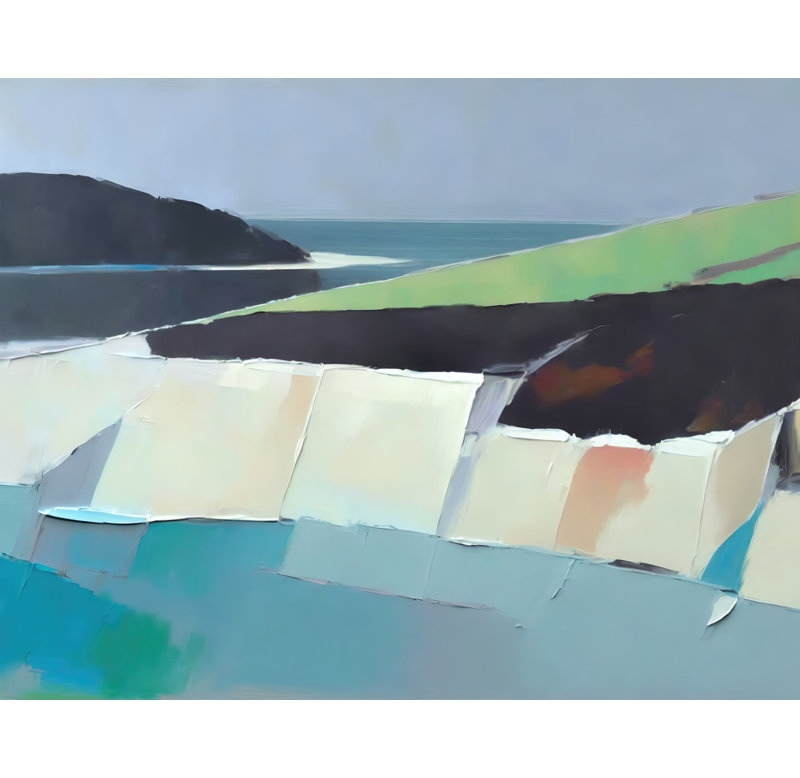 "Paysage 85" sur toile, H 15 po x l 18 po