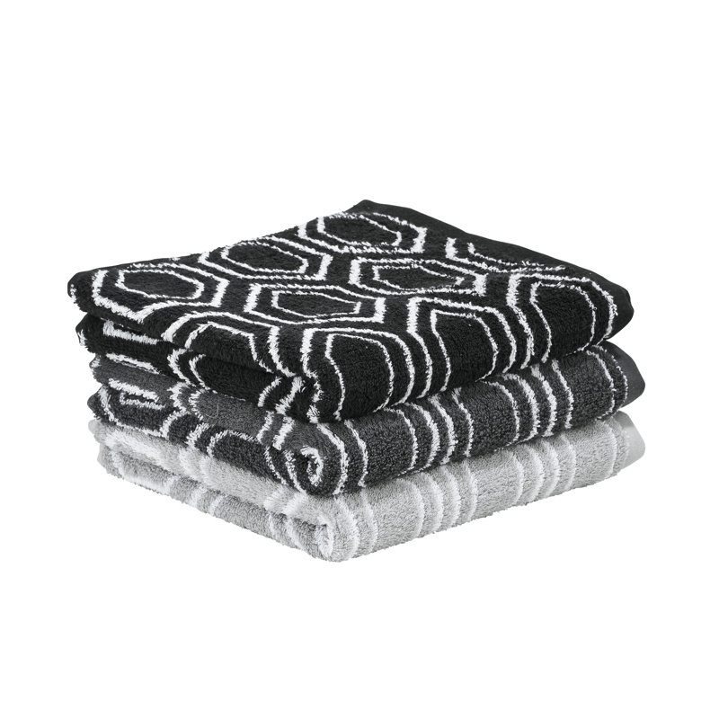 Holden Cotton Midweight Fingertip Towel, Black