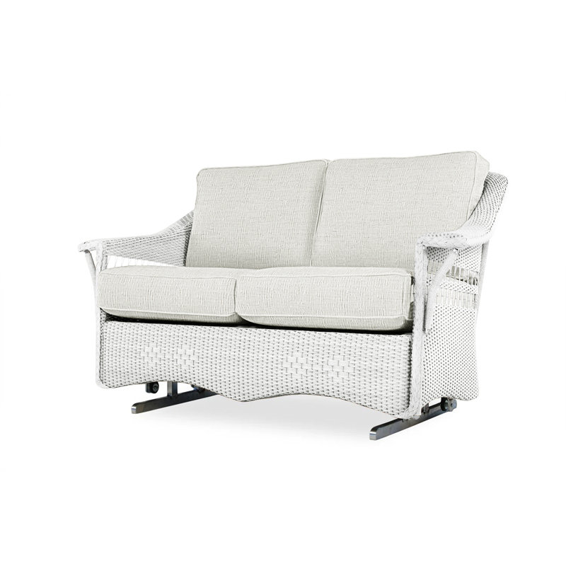 Nantucket Outdoor 2 - Seat Loveseat, White, Sailcloth Salt