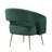 Candide 27.5" Modern Glam Accent Chair with Velvet Fabric Upholstery, Metal Legs in Gold Finish, Foam Wrapped in Poly Fiber-1582782001
