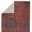 Tapis abstrait rouge / bleu sarcelle Getir-1278005734