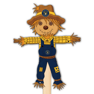 Milwaukee Brewers Scarecrow Yard Stake