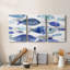 Fish Parade I - Toile tendue avec châssis de qualité supérieure - Prêt à être accroché-1070263843