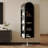 Black Modern Solid wood rotating bookshelf