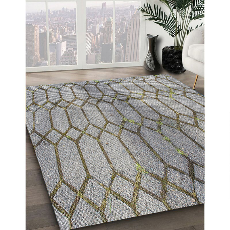 Geometric Indoor Rug, Square 5'