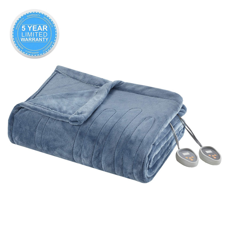 Couverture chauffante en peluche