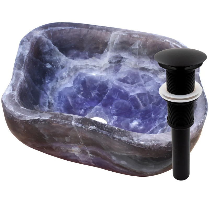 Lavabo de salle de bain Novatto 17, Noir mat