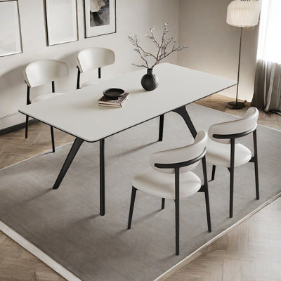 French vintage rectangular dining table set