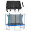 Trampoline Replacement Enclosure Surround Safety Inside Net for 10ft Frame using 6 Straight Poles