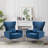 Upholstered Velvet Armchair-1485264352