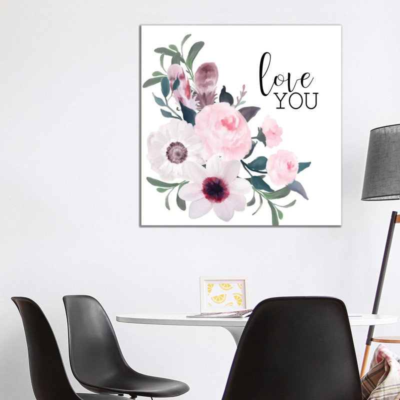 Love You by Kimberly Allen - Wrapped Canvas Print, 93.98 cm H x 93.98 cm W