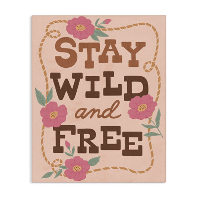 Wild & Free Boho Girl Canvas, design by Nina Seven