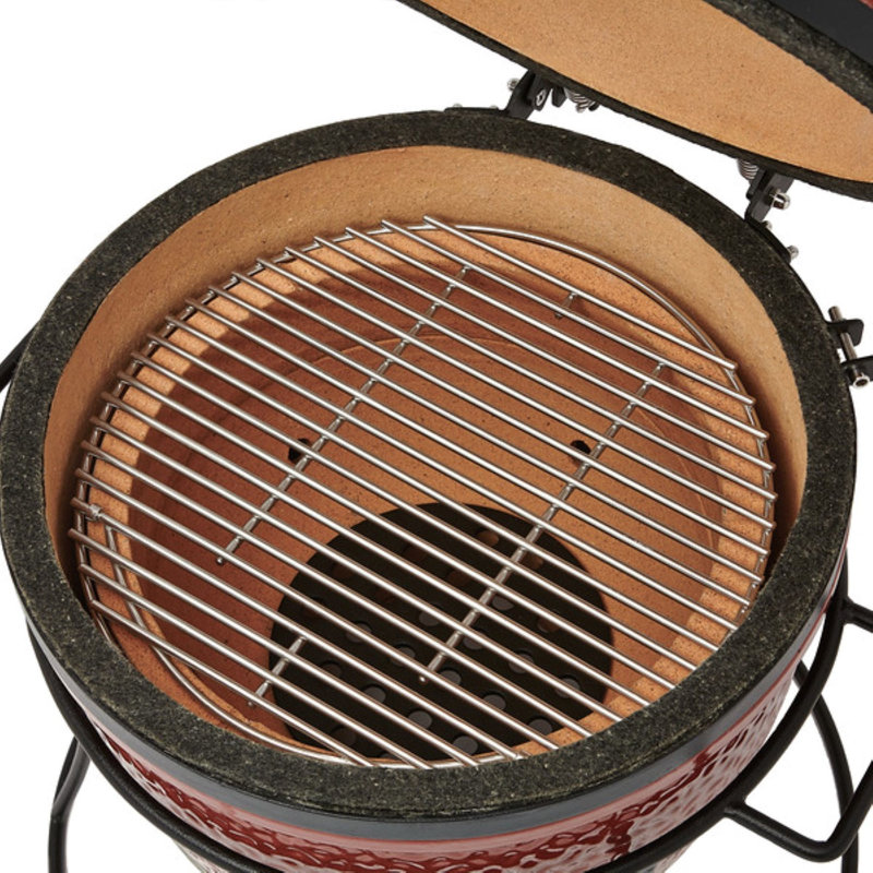 Kamado Joe Joe Jr 13.5-inch Portable Charcoal Grill in Red