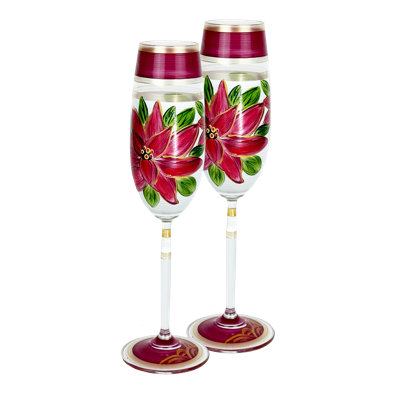Ledion Holiday Champagne Glass S/2