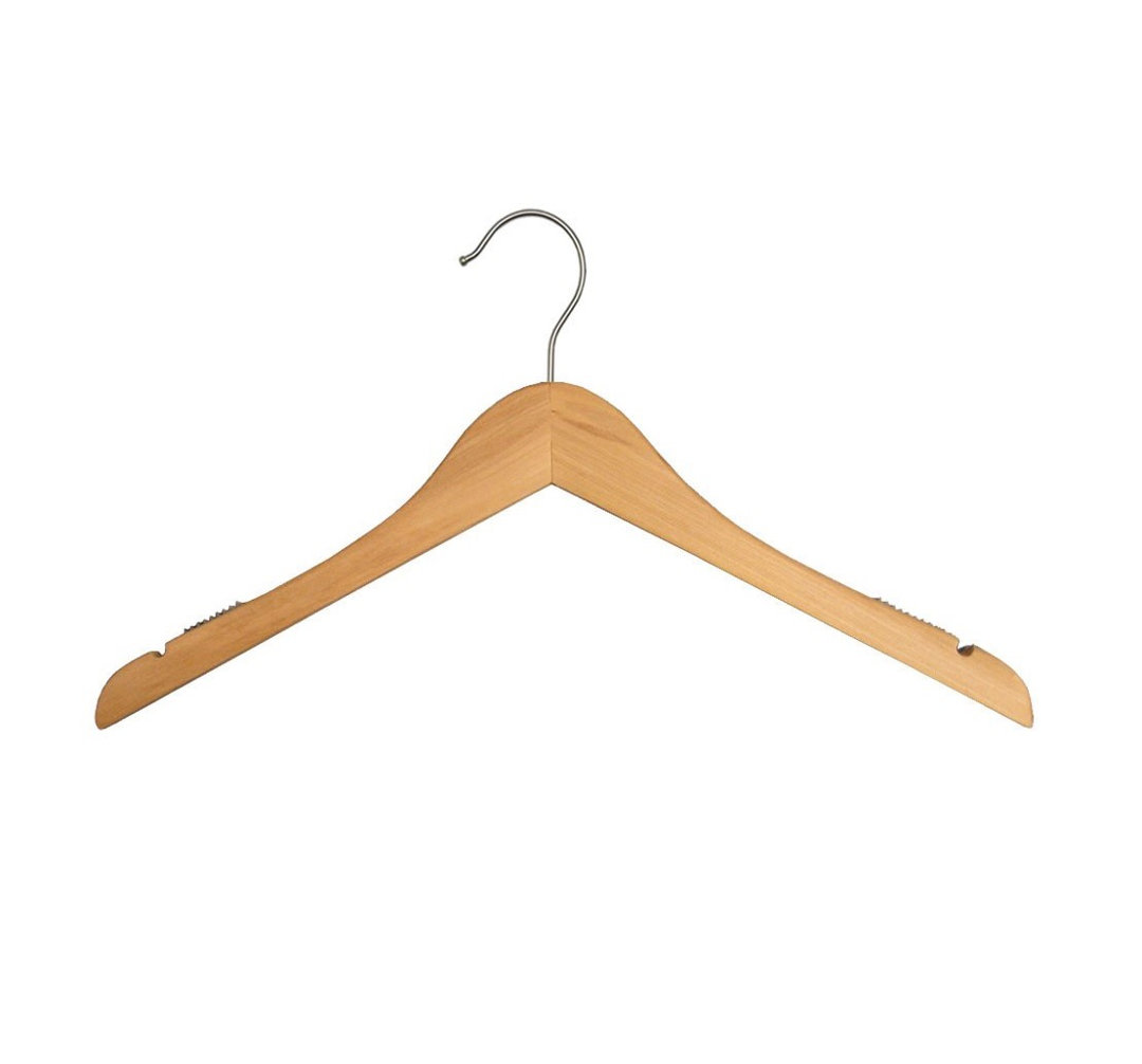 Swifton Wood Standard Hanger for Dress/Shirt/Sweater (Set of 100) Rebrilliant 