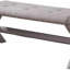 Banc décoratif Glam avec garniture cloutée, siège capitonné, banc latéral rembourré pour chambre à coucher, salon et entrée, gris