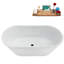 Baignoire autoportante et plateau 60 "avec drain interne 60" Streamline-108300155