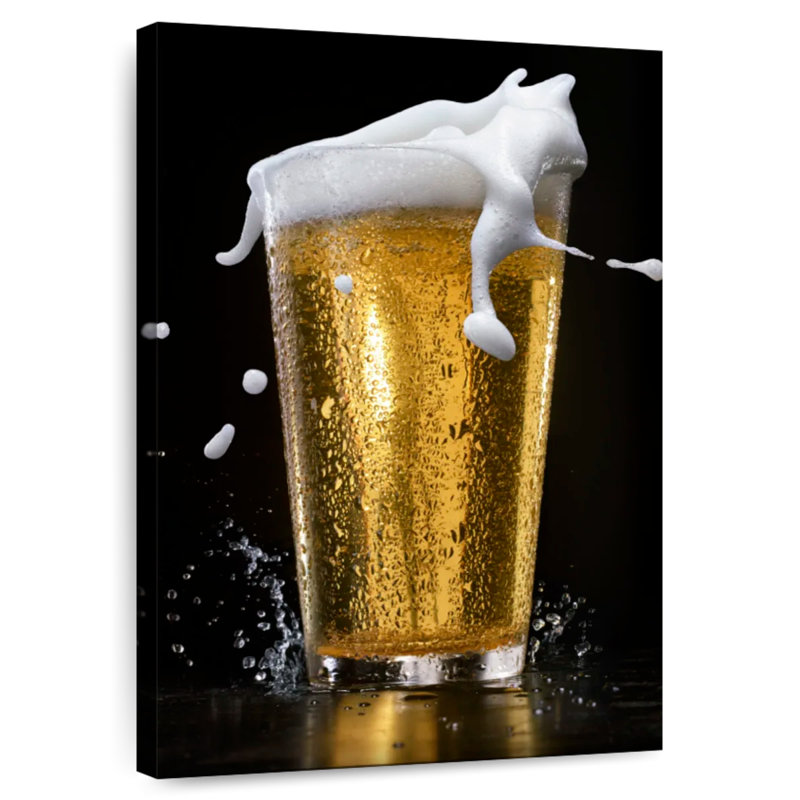 Yarlin Beer Foam Spill, 30" H x 20" W