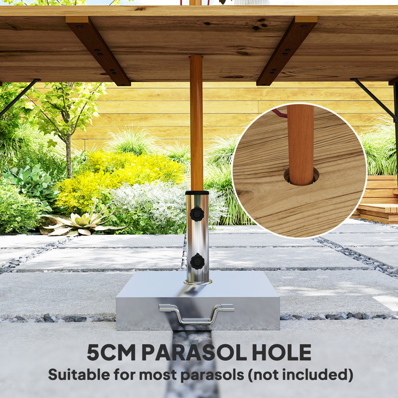 Pine Metal Base Dining Table