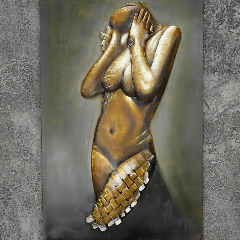 Allyce Act of Woman 2 - Unframed Illustration on Metal