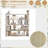 5 Tier Large Book Shelf, Bookcase Home Office Open Bookshelf,Shelves For Living Room, Office Shelf,Vintage Industrial Style Bookshelf With White Metal Frame, White -1383086835