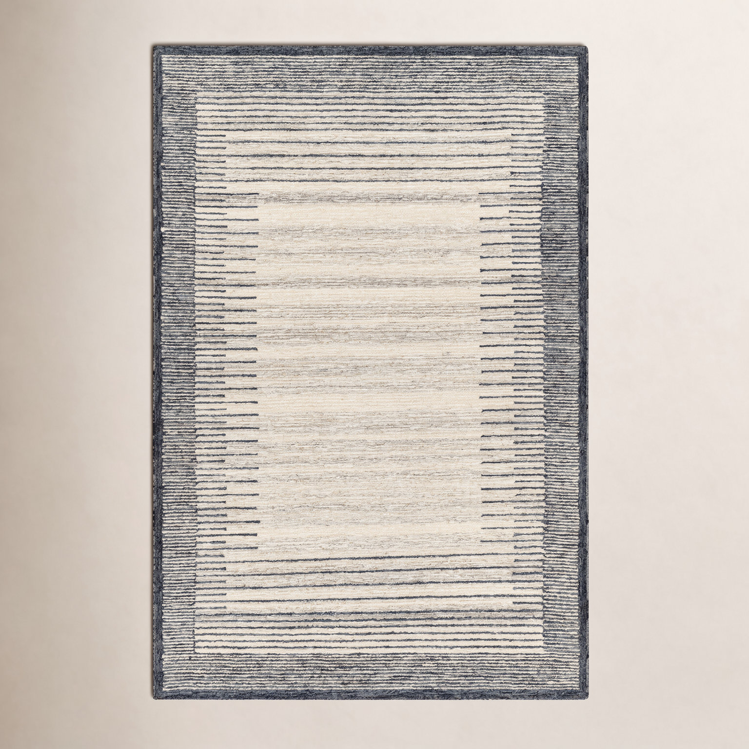 Uptown Hand-Tufted Striped Rug, Rectangle 5' x 7'6"