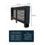 Cassiopeia Wall-Mounted Black Radiator Cover