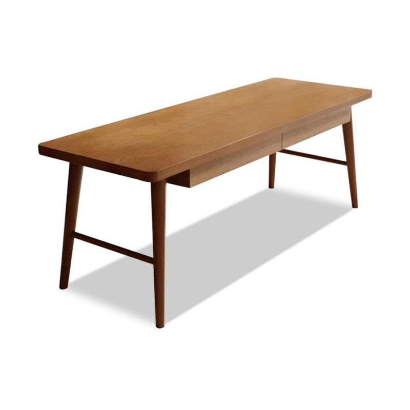 Bureau en bois de frêne, H 29,53 po x l 62,99 po x P 23,62 po
