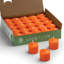 Bougies votives orange, paquet de 25, durée de combustion de 10 heures, sans parfum-858400198