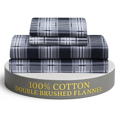 Flannel Sheets Set Double Brushed
