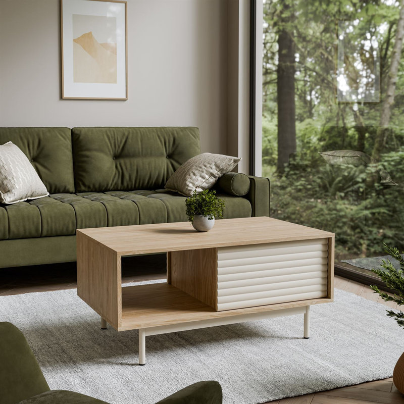 coffee table with storage compartment