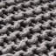 Tabouret de pieds gris en coton tricoté à la main - doux, profond de 16,86 pouces, large, haut, facile à entretenir