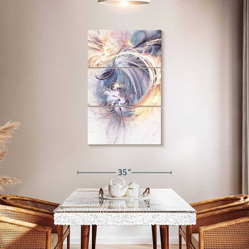 Avery abstrait esprit licorne, H 74 po x l 48 po