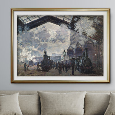 « the gare st lazare » par claude monet, impression