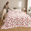 Jeté en flanelle à motif cerise-131376886