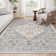Medallion Non Slip Washable Rug(Beige)