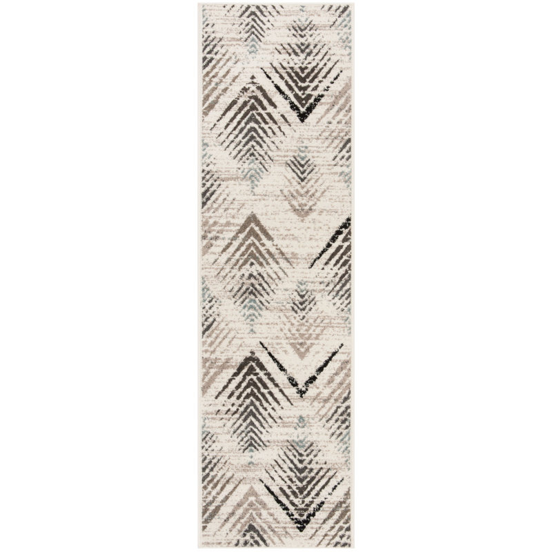 Tapis géométrique Adey Performance, Tapis de couloir 2 pi 3 po x 8 pi