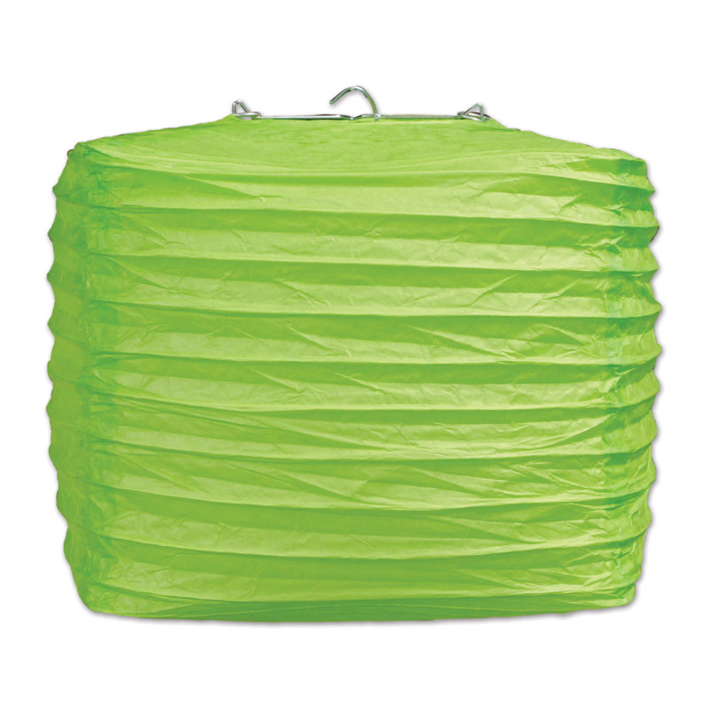 Lanterne sur papier carrée, Vert clair