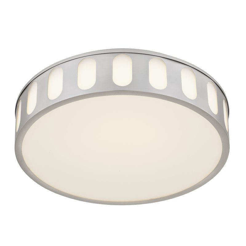 Brushed Nickel LED Flush Mount